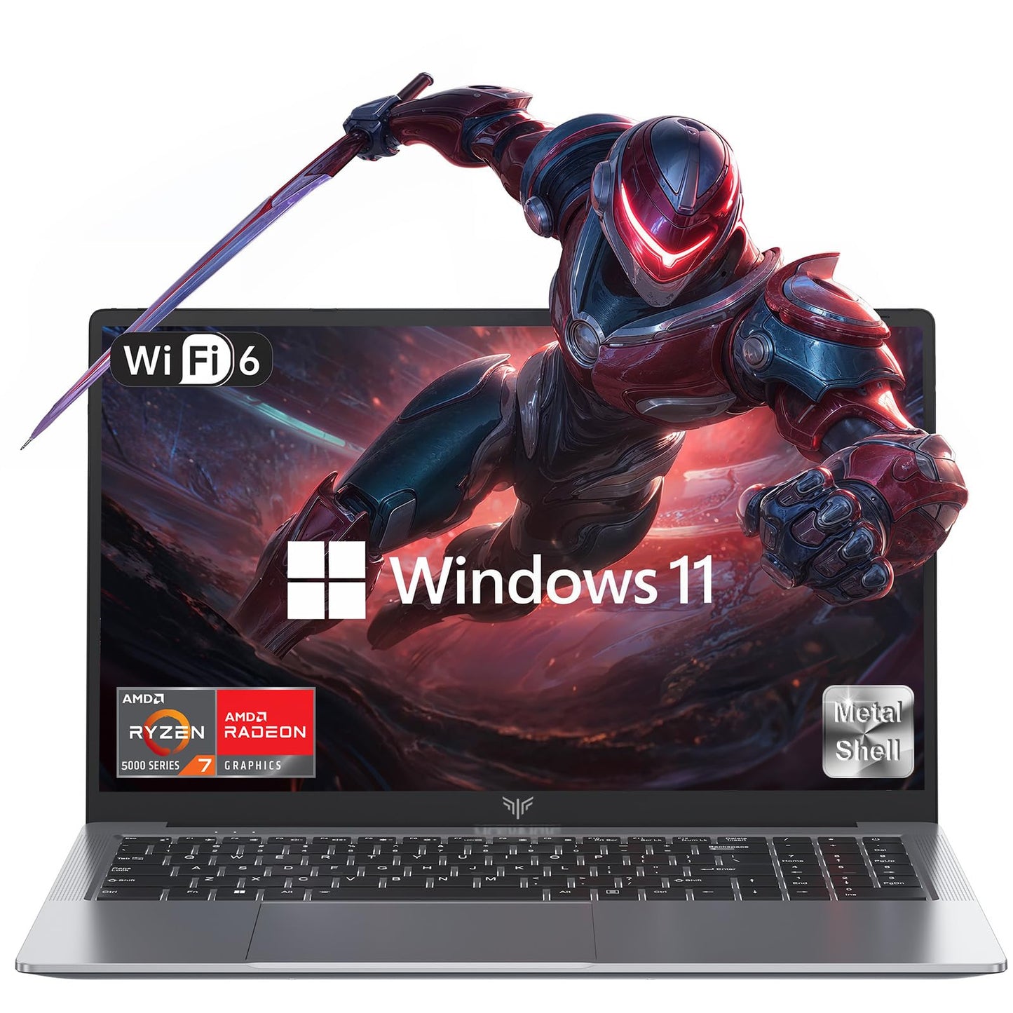 ACEMAGIC 2025 Gaming Laptop, 16.1inch Laptop Computer with AMD Ryzen 7 5700U Series(8C/16T, Up to 4.3GHz), 16GB RAM 512GB NVMe SSD Windows 11 Laptop, Radeon RX Vega 8 Graphics,WiFi 6, Backlit KB