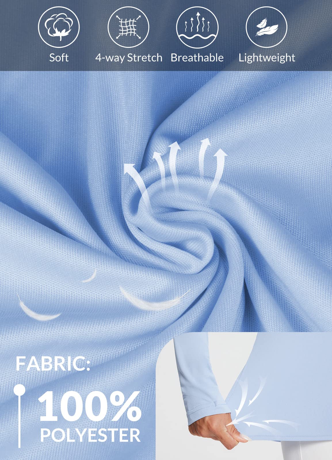 BALEAF Women's Rash Guard Long Sleeve UPF 50+ Swim Shirts SPF Swimsuit UV Protection Quick Dry Lightweight Surfing Diving Fishing T-Shirt Graystone Size XS