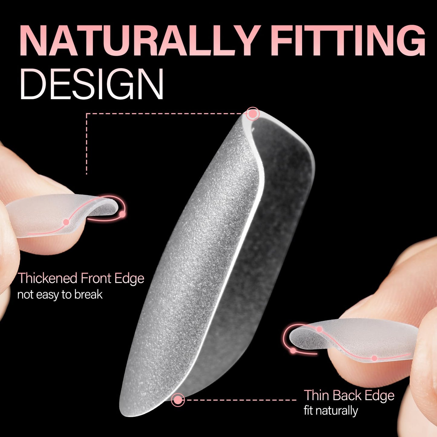 AILLSA Extra Short Square Nail Tips Gel XS Nails Tips Acrylic Press On Squoval Nail Tip 240 PCS False Full Cover Matte Nails Tip Kit 15 Sizes with Storage Box for Valentine's Day