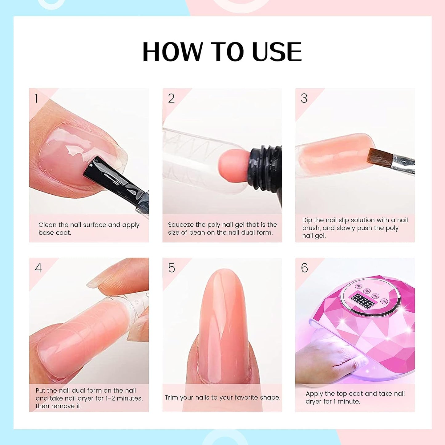 AIJIMEI Nail Slip Solution Poly Nail Gel Slip Solution Nail Extension Slip Solution for Poly Nail Gel Nails Nail Art for Beginner and Professional (58ml/2fl.oz)