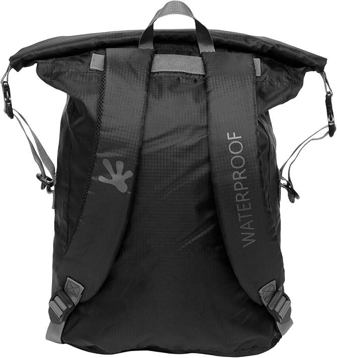 geckobrands Lightweight 30L Waterproof Backpack - Lightweight Watertight Outdoor Bag Hiking Traveling Light Water Activities