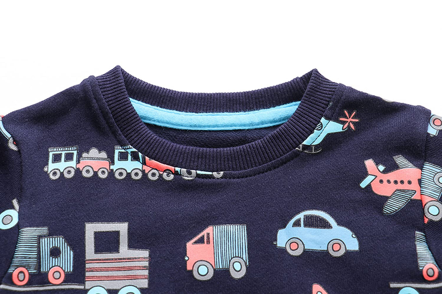 Akyzic Boys Sweatshirts Cars Long Sleeve Crewneck Pullover Shirts Toddler Tops for Kids 3t(Cars-8068 100)