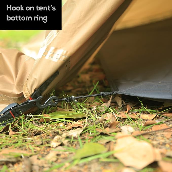 Preself Full Footprint for Tipi Hot Tent T3 XL, Ground Sheet Mat, Tent Floor, Waterproof Camping Tarp