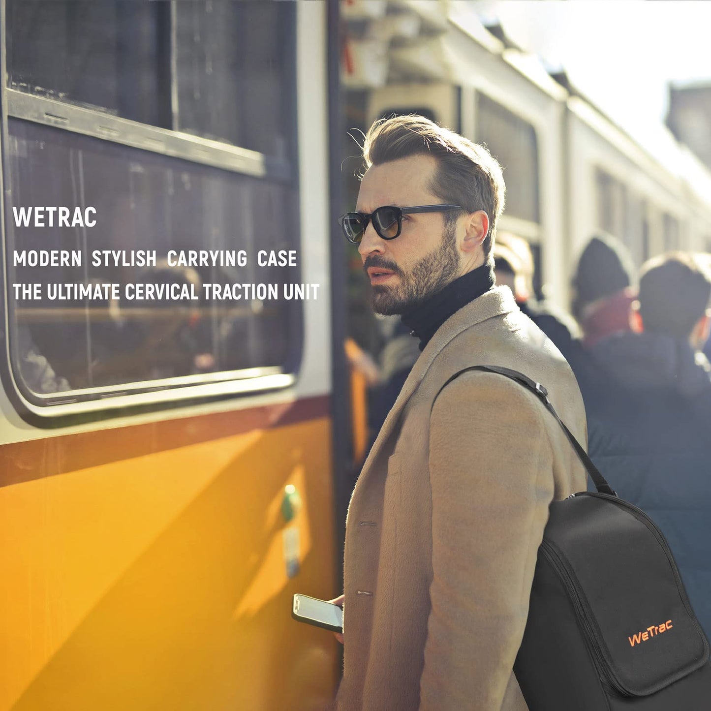 iSTIM WeTrac Cervical Neck Traction Device, Relaxer and Stretcher, Pain Relief for Spinal Decompression, Relieving Pinched Nerves, and Cervical Pain, Home Use, with Travel Bag