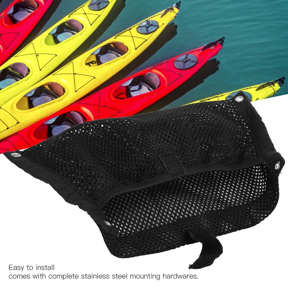 Alomejor Kayak Mesh Bag Nylon Kayak Mesh Storage Side Pouch for Surfing Tackle Water Bottle Holder Organzier