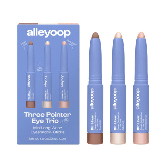 ALLEYOOP 11th Hour Mini Eye Shadow Sticks Set, 3-Piece Makeup Set - Award-Winning 2-in-1 Cream Eyeshadow Stick & Liner - Smudge-Proof and Crease Proof - Easy-To-Apply and Compact for Travel