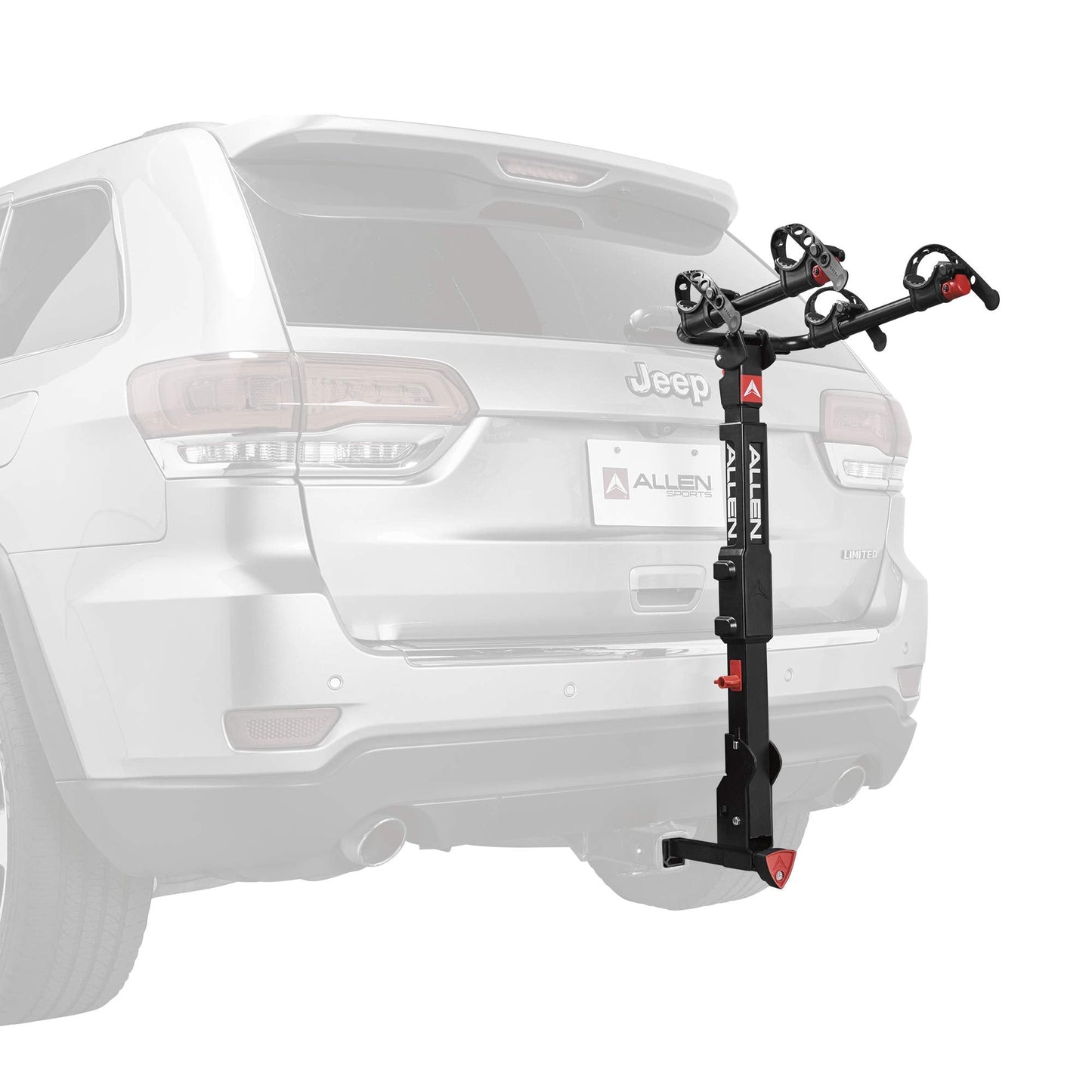 Allen Sports Premier Locking Quick Release 2-Bike Carrier for 2 in. & 1 4 in. Hitch, Model QR525 , Black