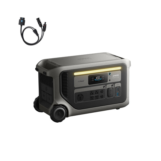 Anker SOLIX F3000 Portable Power Station, 3,072Wh, 6,000W Recharging, Solar Generators for Home Use, Expandable to 24kWh, Works with Generator, For Power Outages, Camping, RVs, Emergencies