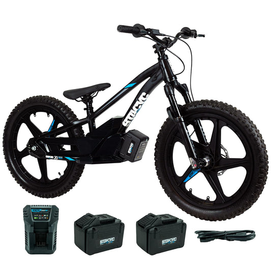 STACYC Brushless 20eDRIVE Electric Balance Bike with Additional 6AH 36V E Bike Battery