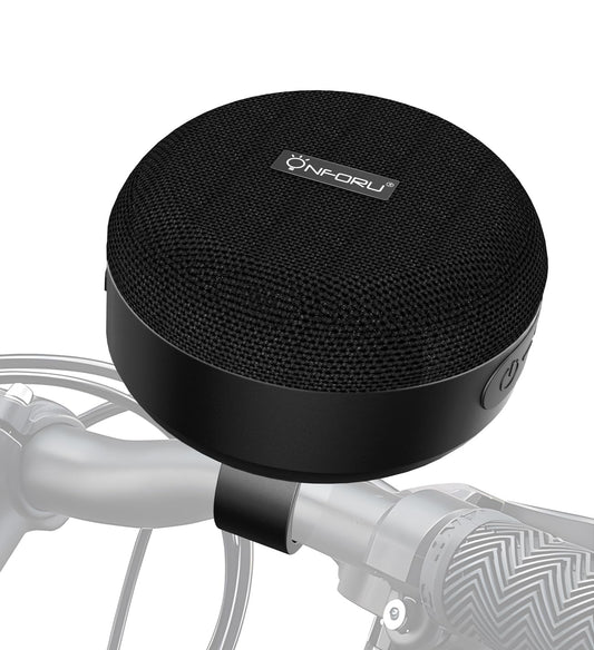 Onforu Outdoor Waterproof Bluetooth Bike Speaker, Wireless Portable Mini Travel Bike Speakers, Integrated Design Bicycle Scooter Speaker with Loud Sound for Riding, Sports, Bike Accessories