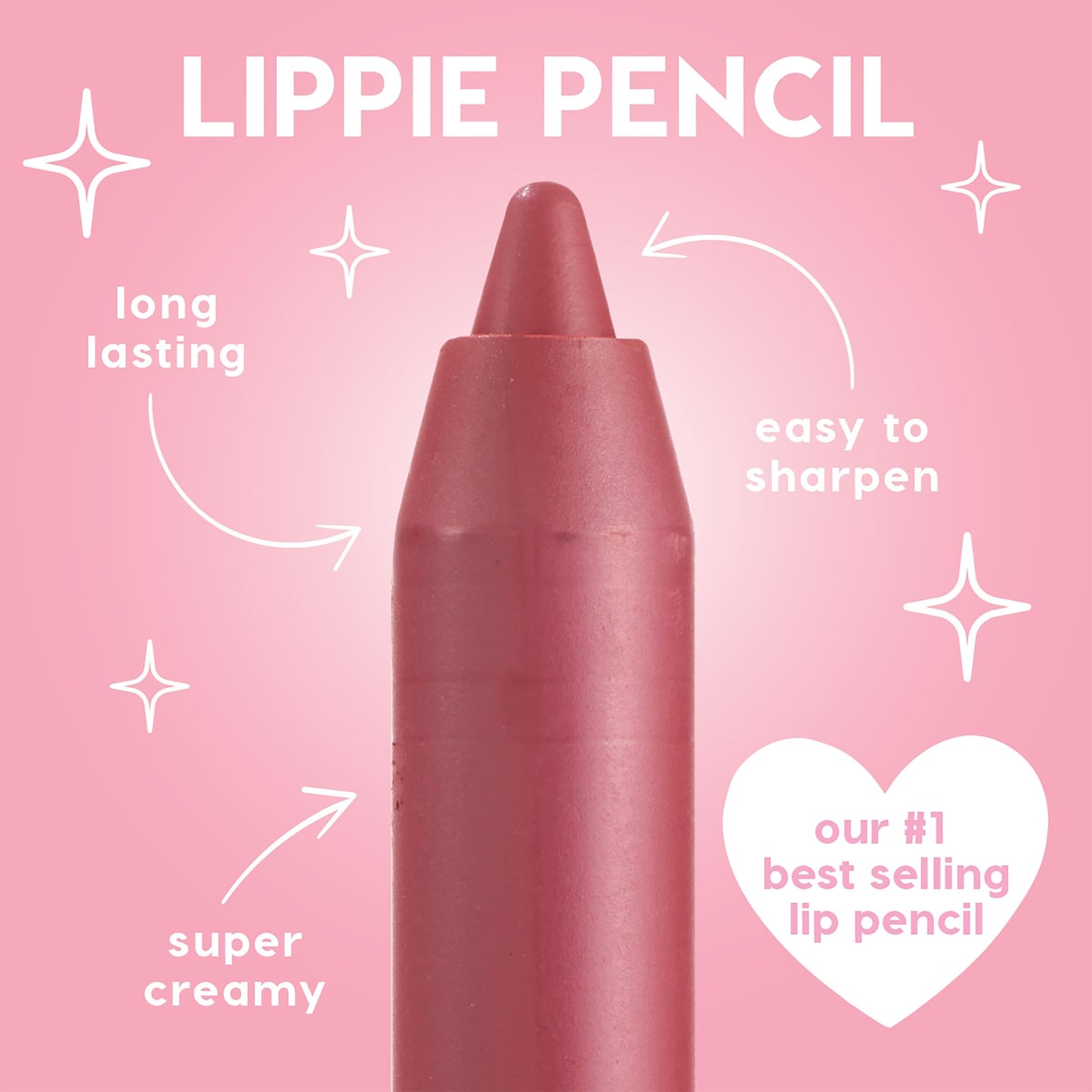 ColourPop Lippie Lip Pencil - High-Pigment, Long-Lasting & Sharpenable Lip Liner with High-Impact Color - Vegan, Cream Formula with Precise Application - Beeper (0.04 oz)