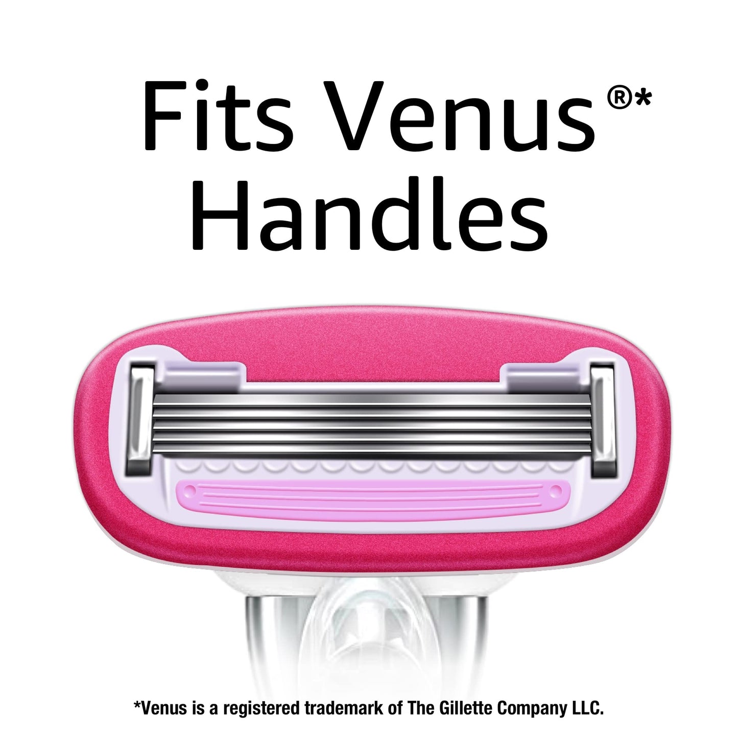 Amazon Basics Women's 5 Blade FITS Razor for Women, FITS Amazon Basics FITS Handle and Venus Handles, Includes 1 FITS Handle, 2 Cartridges & 1 Shower Hanger