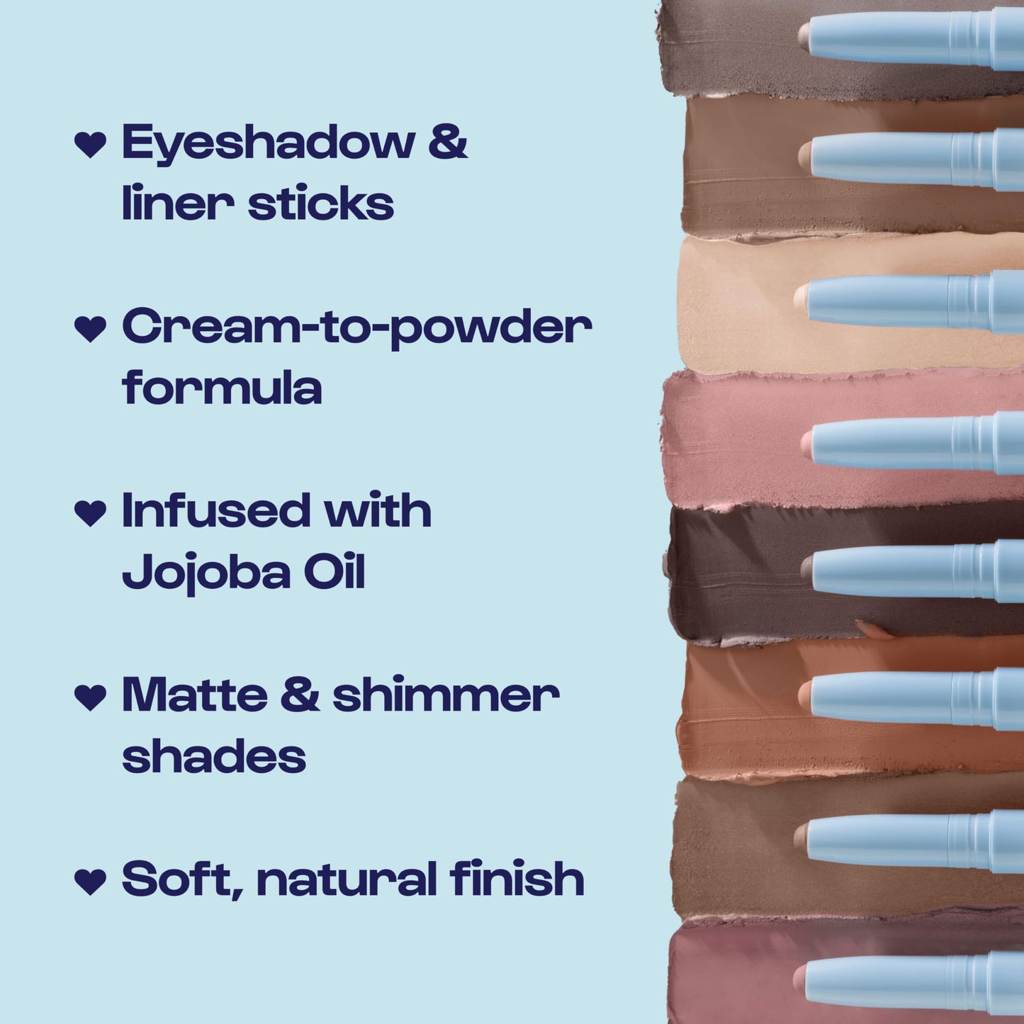 ALLEYOOP 11th Hour Waterproof Cream Eyeshadow Stick – Long-Lasting Eye Shadow Pencil & Eyeliner, Cream to Powder Stick & Highlighter – Smudge-Proof Eyeshadow Shimmer, Baby Pearl Shimmer