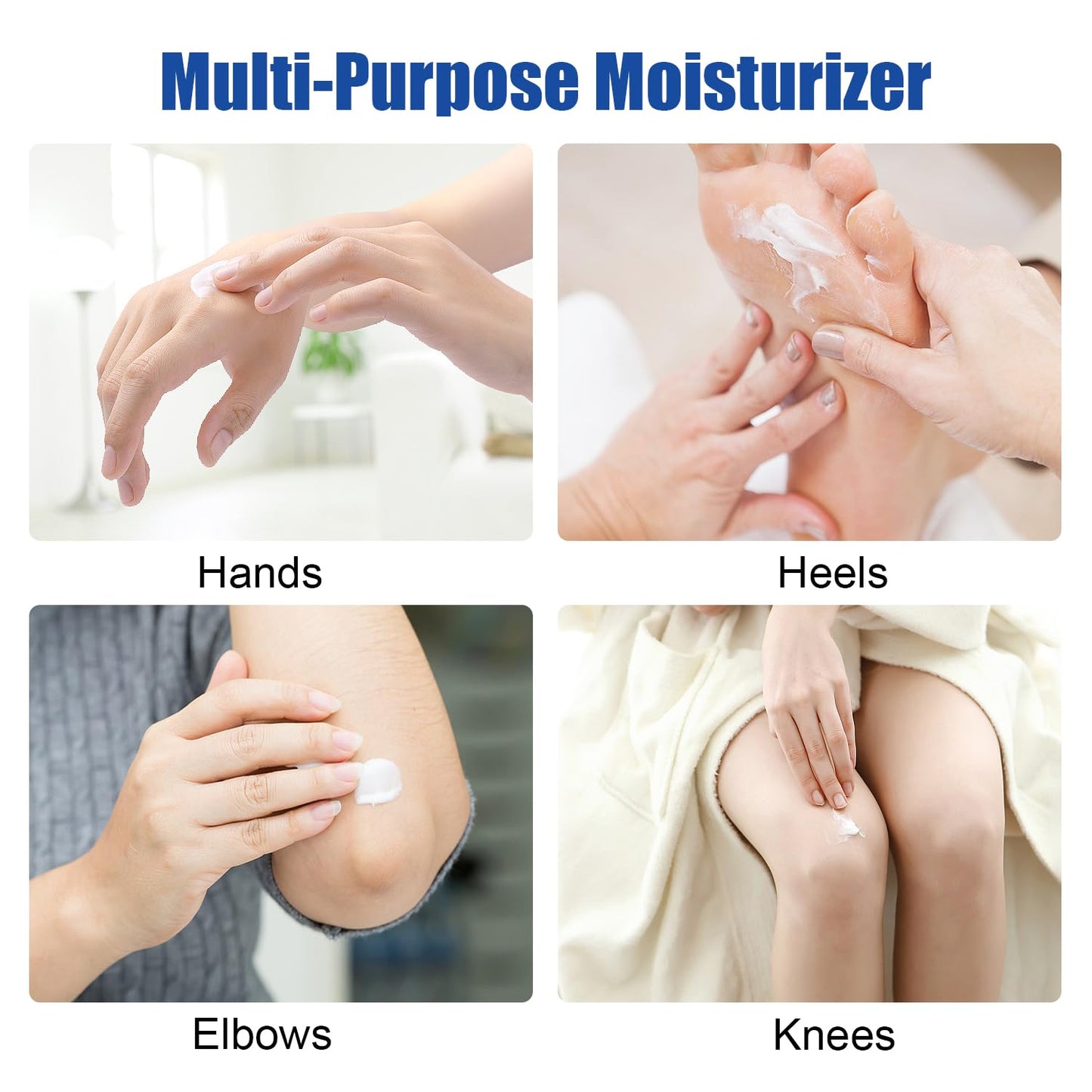 Urea Cream 60% plus 2% Salicylic Acid for Feet Maximum Strength - Lotion For Dry & Cracked Feet Elbows Knees Heels Hands, Hydrates Foot Care for Softening, Callus Remover 10.1oz (60%, 300ml)