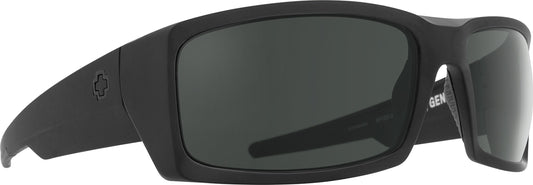 Spy Optic Men's General Rectangular Sunglasses, Ansi Matte Black/Gray, 60 mm