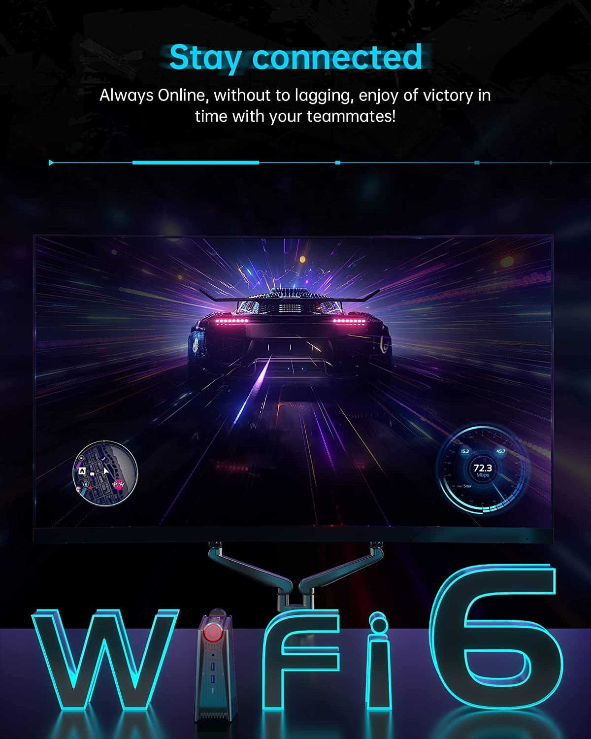 ACEMAGICIAN [Gaming PC Ryzen 7 5875U Mini PC(up to 4.5Ghz), 16GB DDR4 512GB NVME SSD Mini Desktop Computer, Mini Computers [WiFi6/BT5.2] [4K UHD/RGB Lights/3 Adjustable Mode PC Gaming