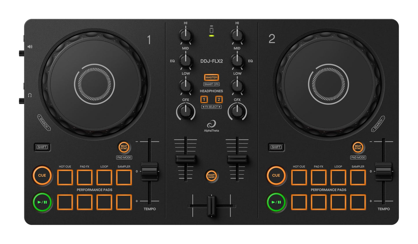 AlphaTheta Pioneer DJ DDJ-FLX2 Compact 2-channel DJ controller
