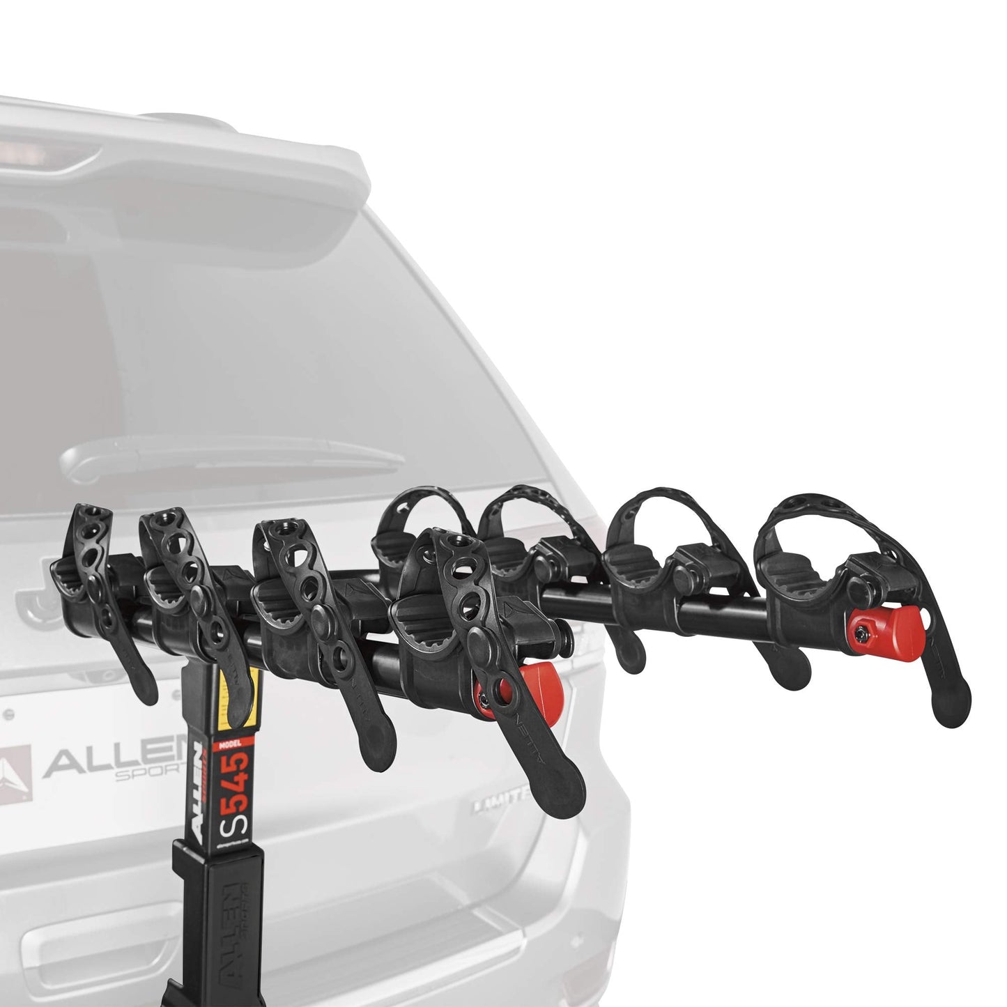 Allen Sports Premier Hitch Mounted 4-Bike Carrier, Model S545, Black