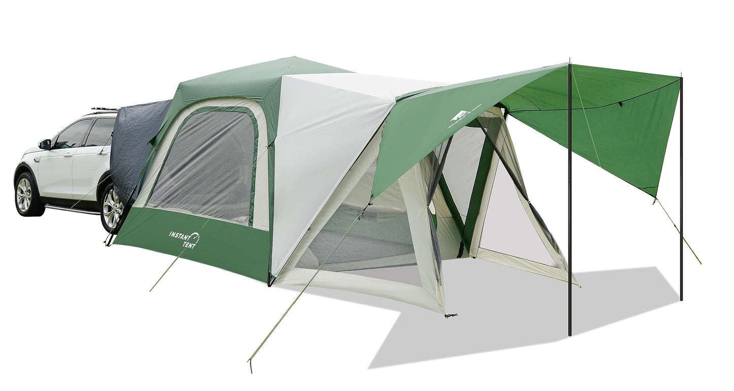 GEERTOP Large Instant SUV Tent for Camping 6 Person Car Tailgate Tent Attachment to SUV with 6' x 7' Screen Room Vestibule Awning Porch