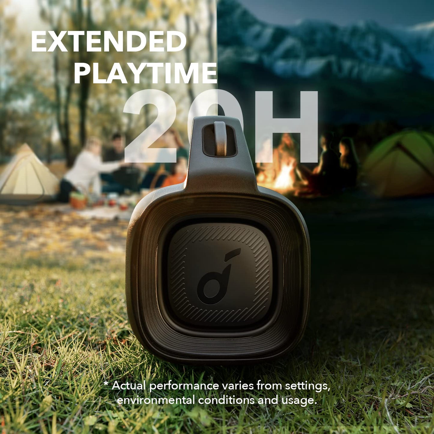 Soundcore Motion Boom Plus 80W Portable Speaker with Custom EQ & BassUp, Waterproof Bluetooth Speaker for Camping Select 4 Go