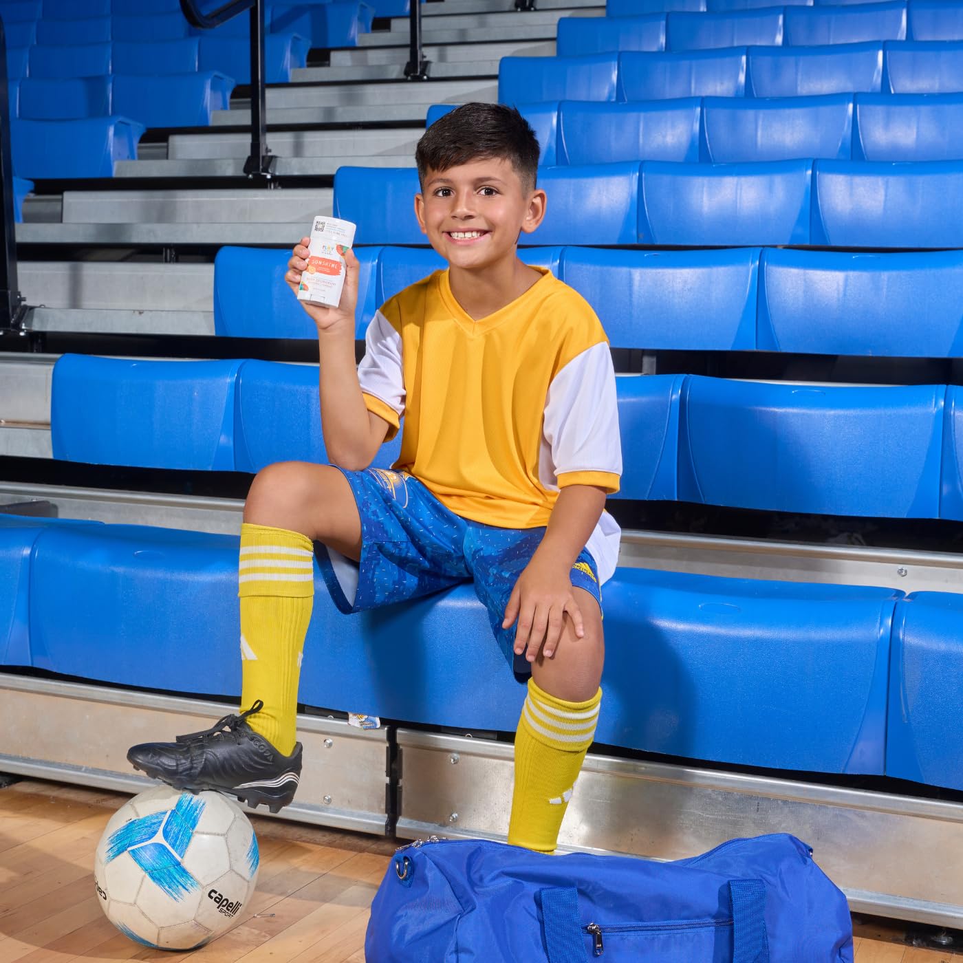 PLAY PITS - Natural Kids Whole Body Deodorant - Safe for Girls & Boys w/Sensitive Skin of All Ages - Clean, Non-Toxic, & Paraben Free - SONSHINE Scent - Infused w/Essential Oils – 2.65 Oz