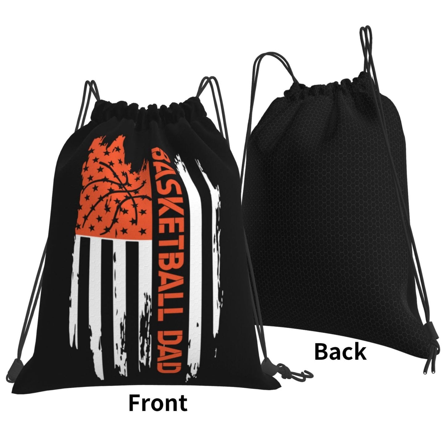 AIMASTZ Funny Basketball Dad Unisex Drawstring Backpack Bag Sport Gym Swim Travel Sackpack