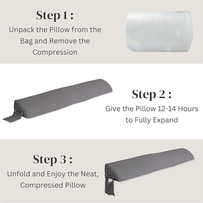 Wedge Pillow Headboard | Soft Headboard Pillow with 2 Side Packets, Triangle Pillow Wedge for Headboard, Bed Gap Filler Headboard Wedge Pillow, Ideal Bed Wedge Pillow for Headboard - Queen