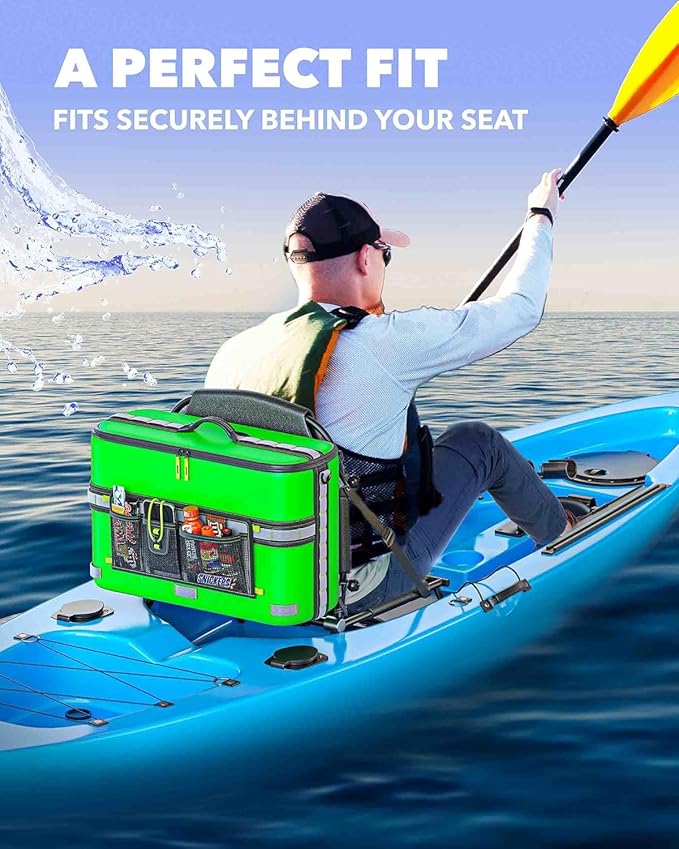 Skywin Kayak Cooler Behind Seat, Waterproof Cooler for Kayaking, Compatible with Lawn Chair Style Seats, Stores Drinks and Keeps Them Cool All Day