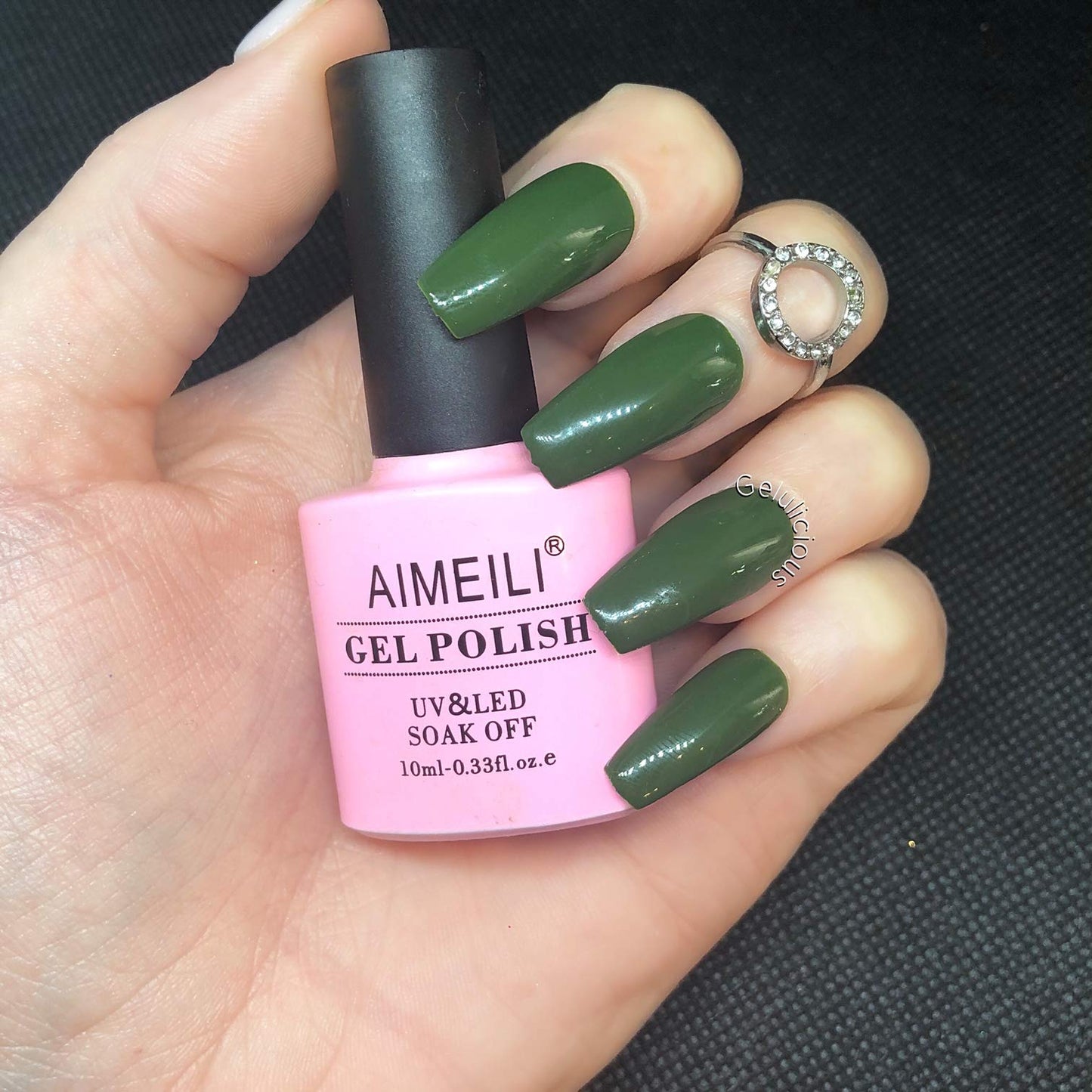 AIMEILI Soak Off UV LED Gel Nail Polish - Kale (073) 10ml
