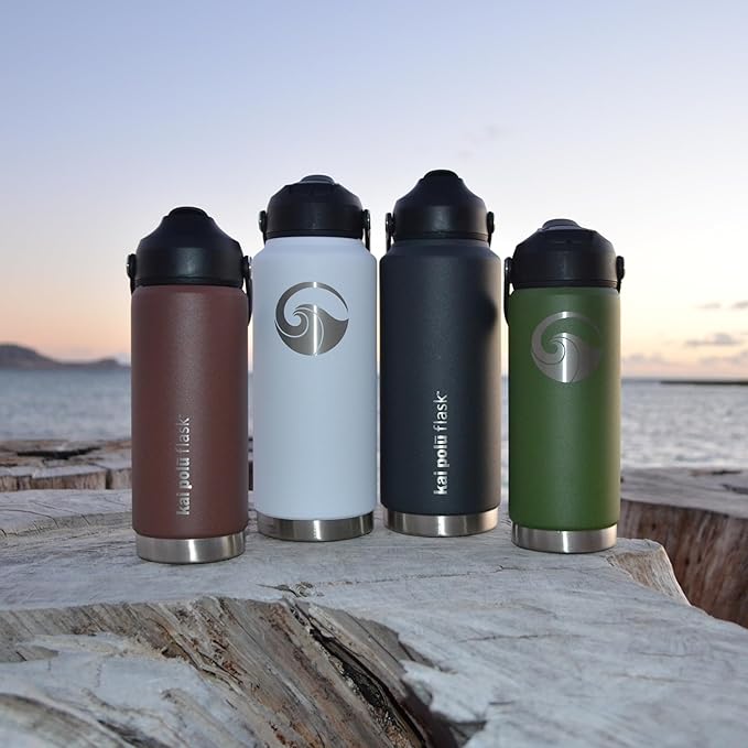 Insulated Stainless Steel Water Bottle (Anemone (ʻŌkala), 18 oz)