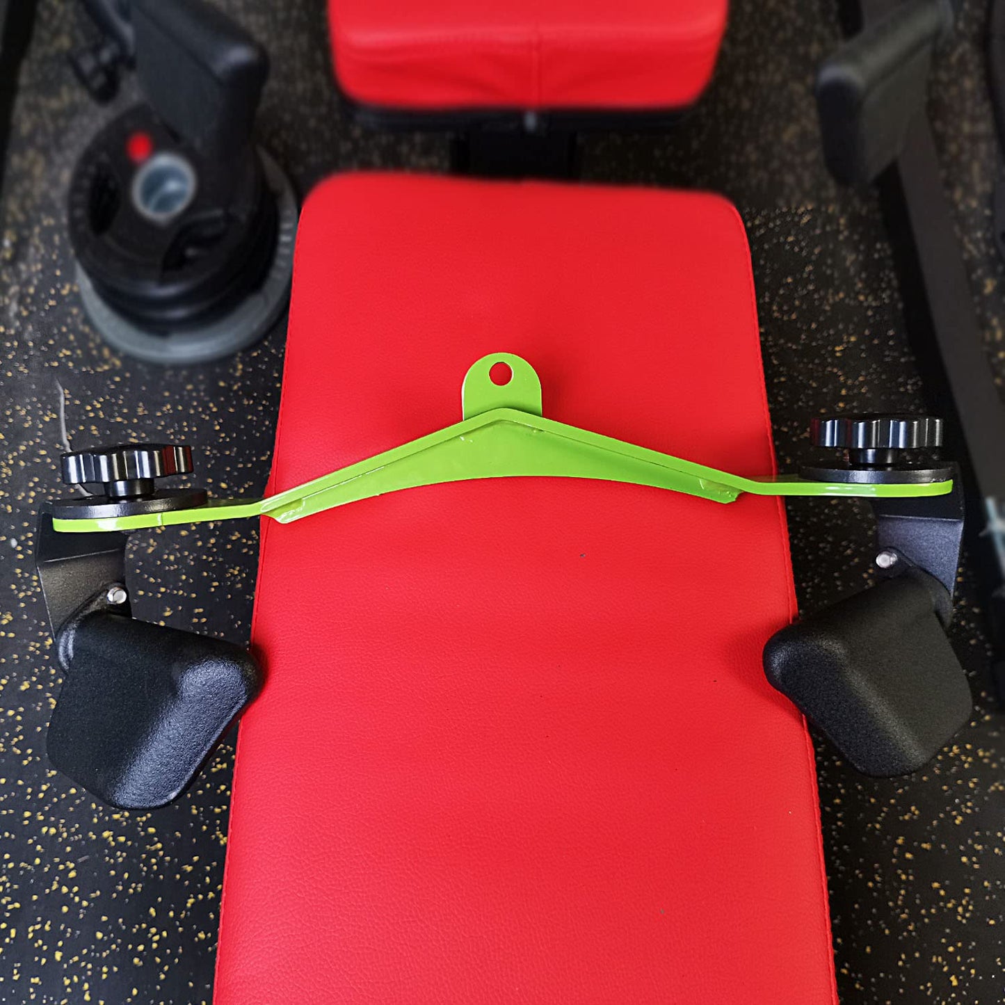 Home Gym Fitness Spreader Bar, Multi-Grip Wide Lat Pull Down Bar, Neutral Grip Handle, Lat Pulldown Attachments Long Bar for Cable Pulley System Machine, T-bar Row Landmine Attachment (SP-02)
