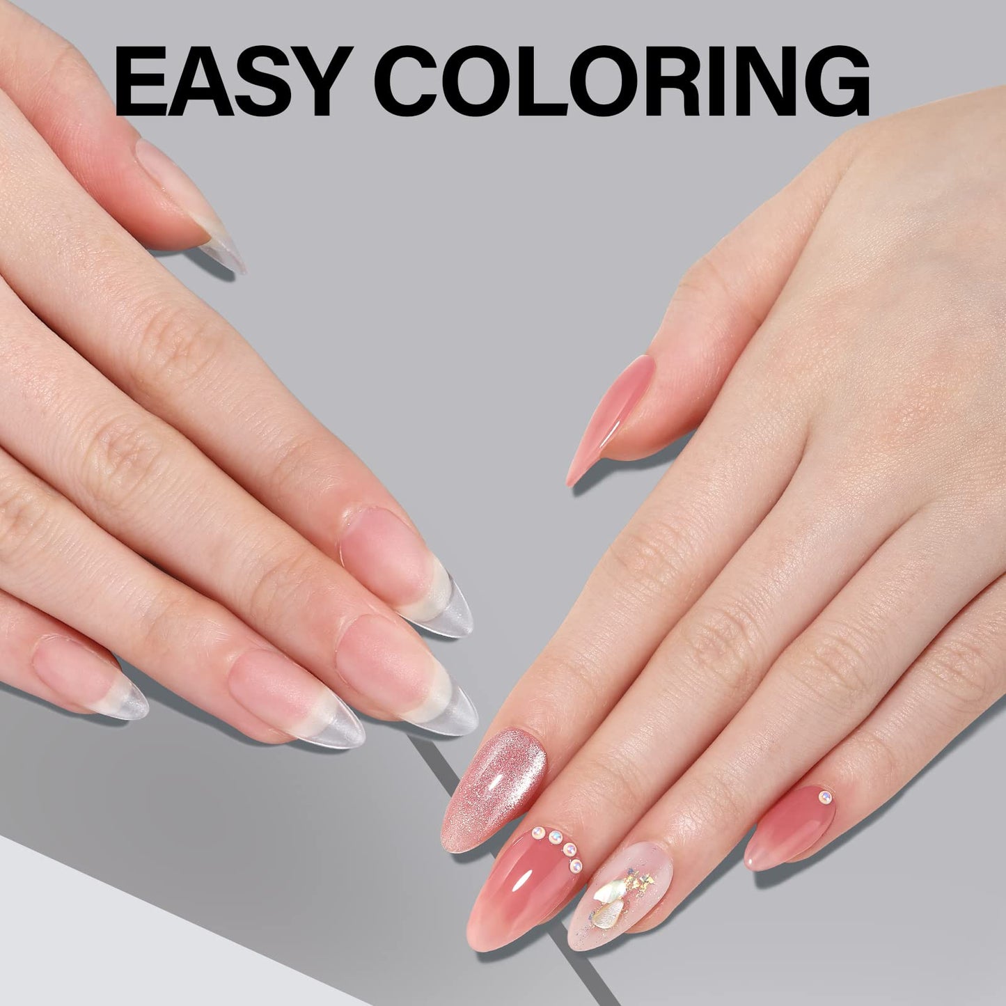 AILLSA Almond Nail Tips 450pcs Soft Full Cover Gel Nails Tips Matte Pre-shaped Press On False Extension Gelly Nail Tip for Acrylic Nails Professional, 15 Sizes Medium Nails Tip for Beginners