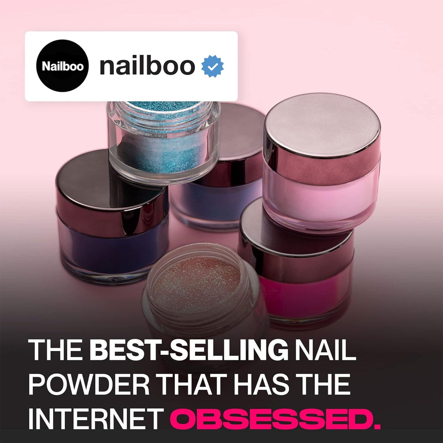 Nailboo PREMIUM Nail Dip Powder, Long-Lasting Dip Nails, Use With Nailboo Essential Liquids, Big Blush Soft Pink Nude Nail Dip Powder, 0.5 oz (1 Pack)