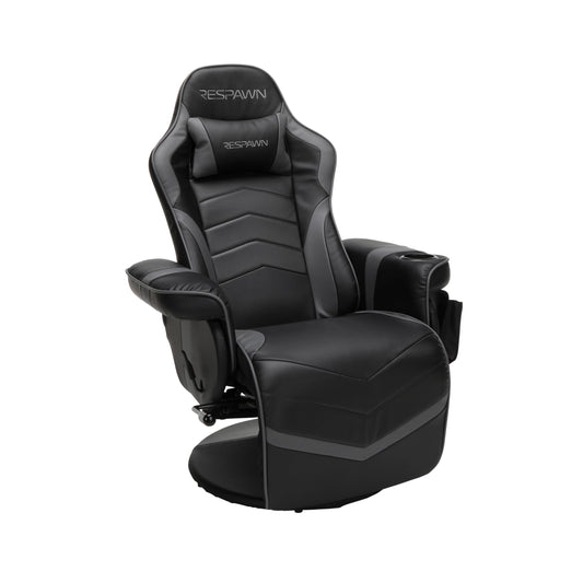 RESPAWN 900 Racing Style Gaming Recliner, Reclining Gaming Chair, in Gray RSP 900 GRY