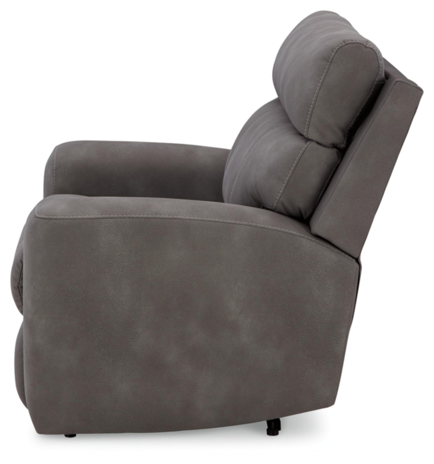 Signature Design by Ashley Next-Gen DuraPella Contemporary Faux Leather Wall Hugger Power Recliner with Adjustable Headrest and USB Ports, Dark Brown