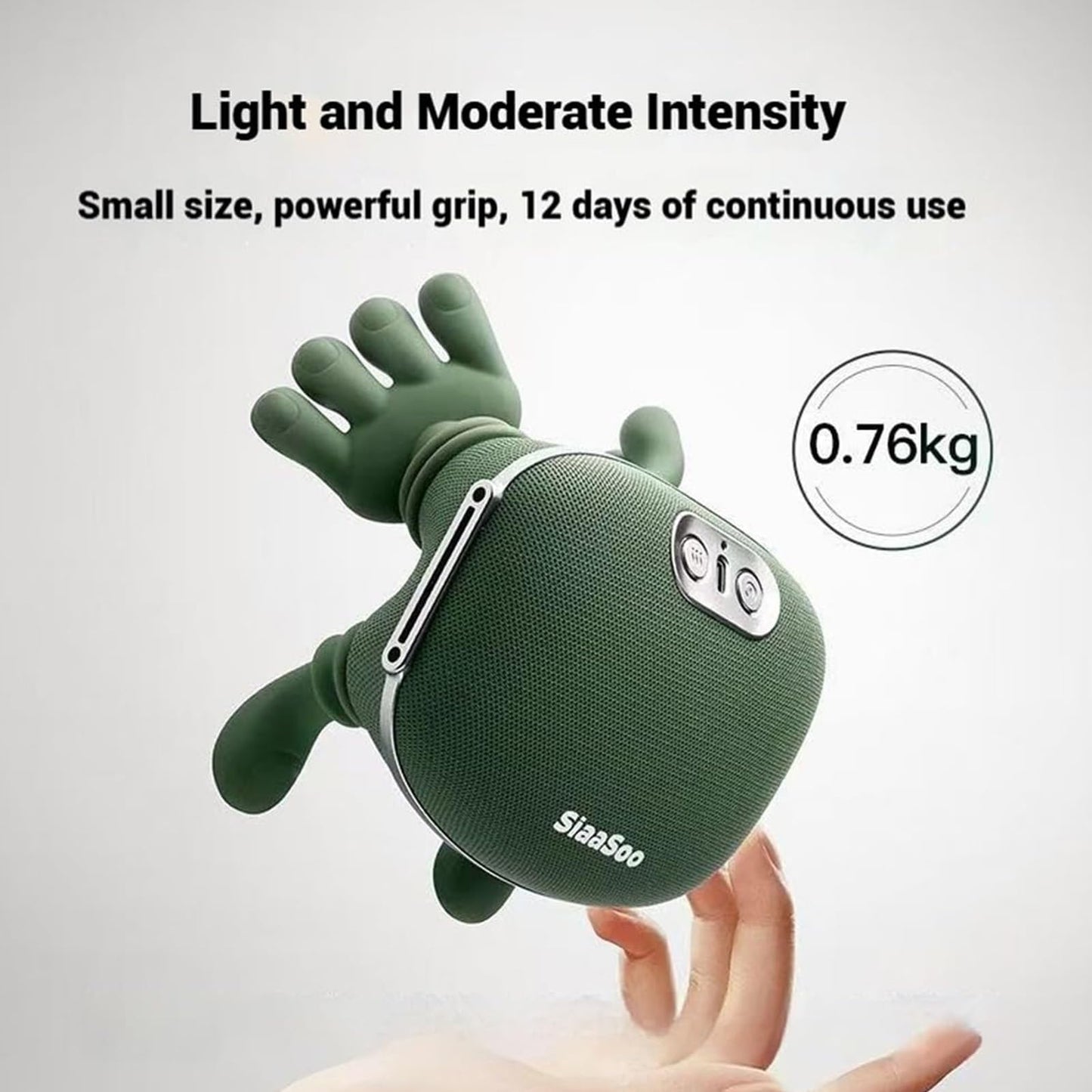 Airlandolists Neck and Shoulder Massager with Heat, Electric Simulated Human Hand Cervical Trapezius Neck Massager Pillow, Deep Tissue 3D Kneading Massagers for Shoulder, Leg(2Pcs)