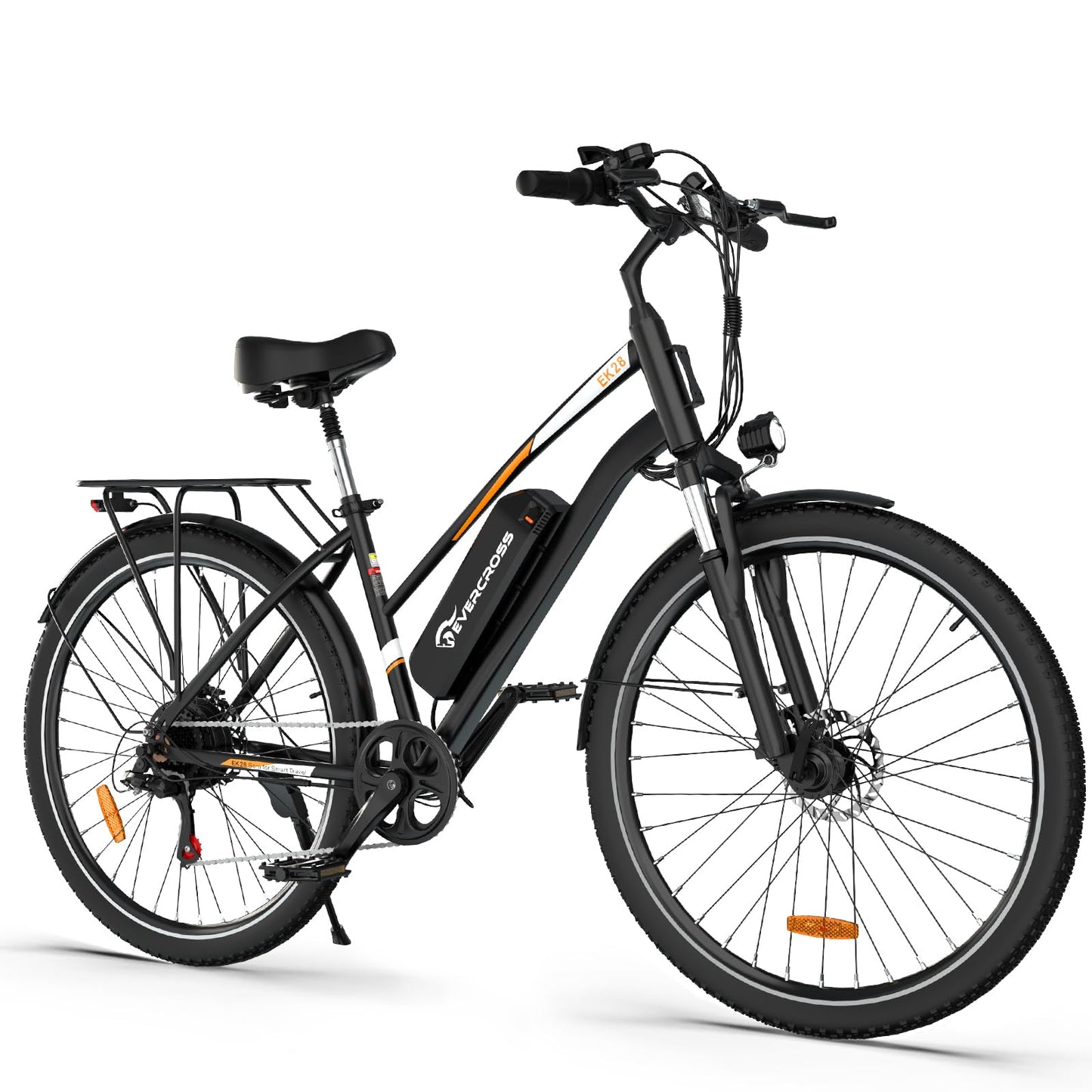 EVERCROSS EK28 28" Electric Bike for Adults, 500W Electric Mountain Bike with 36V 12AH Battery, 60 Miles Range & 20 MPH Ebike, 7 Speeds Electric Bicycle and Removable Li-ion Battery, UL 2849
