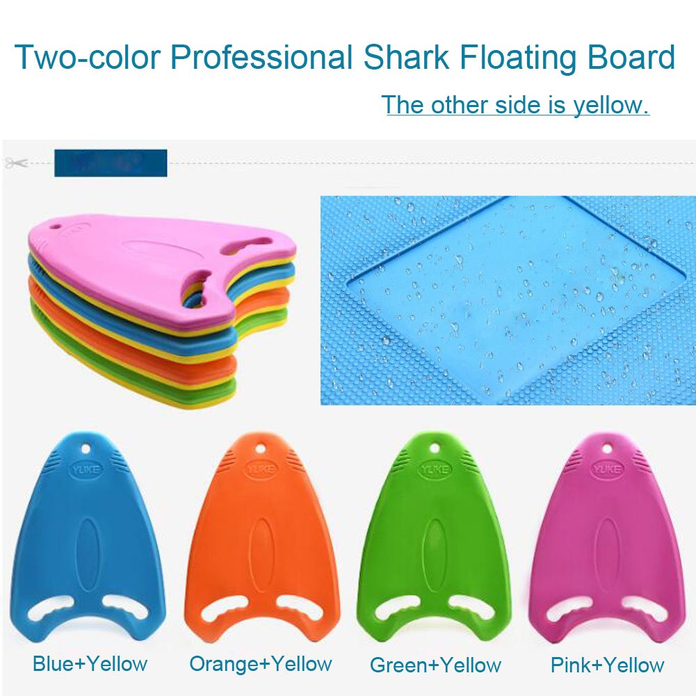 Ailike Swimming Board Shark Kickboard Training Aid Pool for Kids Adults (Pink+Yellow)