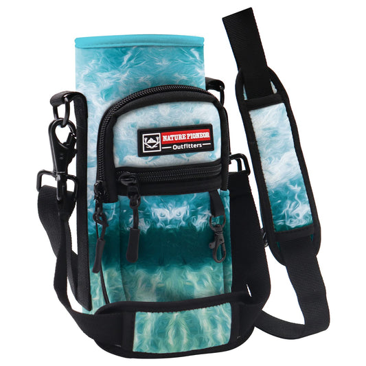 NATURE PIONEOR Water Bottle Carrier Holder Sleeve with Adjustable Strap25 32 40 oz, Insulated Water Bottle Holder Sling Bag