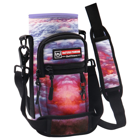 NATURE PIONEOR Water Bottle Carrier Holder Sleeve with Adjustable Strap25 32 40 oz, Insulated Water Bottle Holder Sling Bag