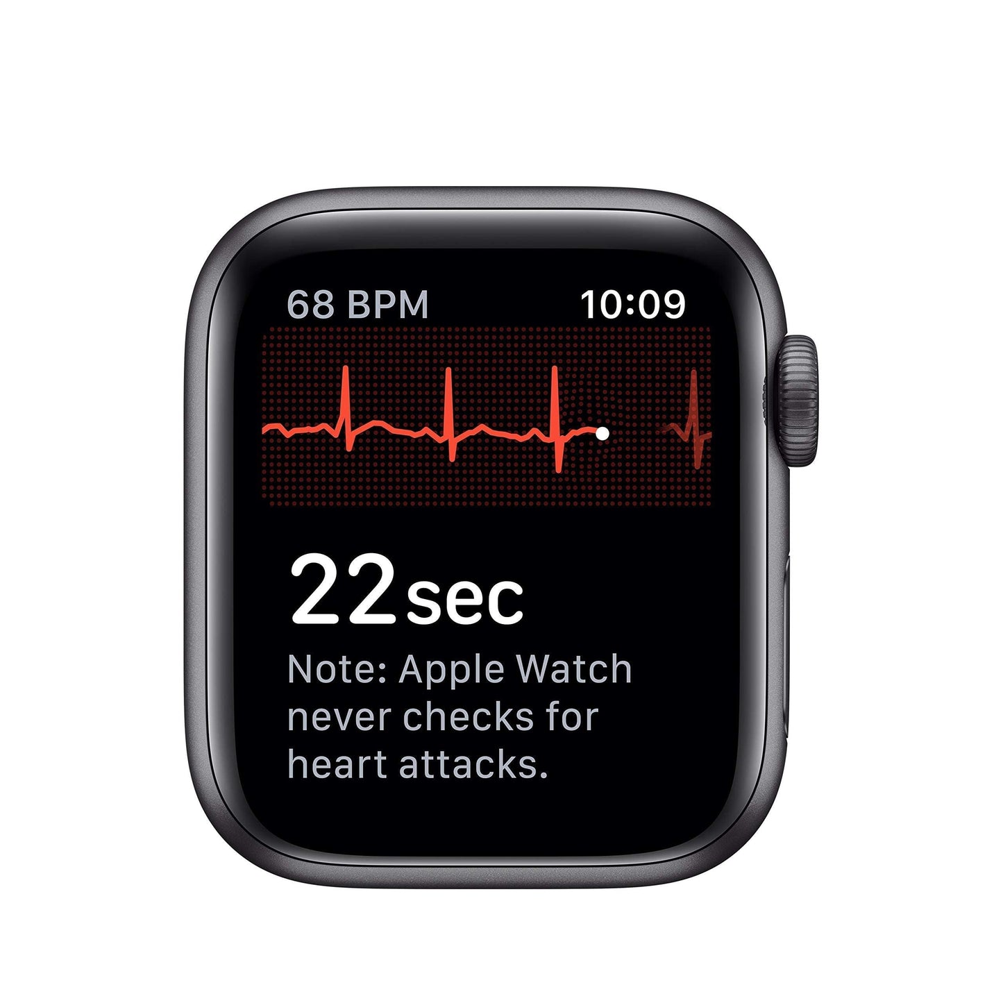 Apple Watch Series 5 (GPS, 44MM) - Space Gray Aluminum Case with Black Sport Band (Renewed)