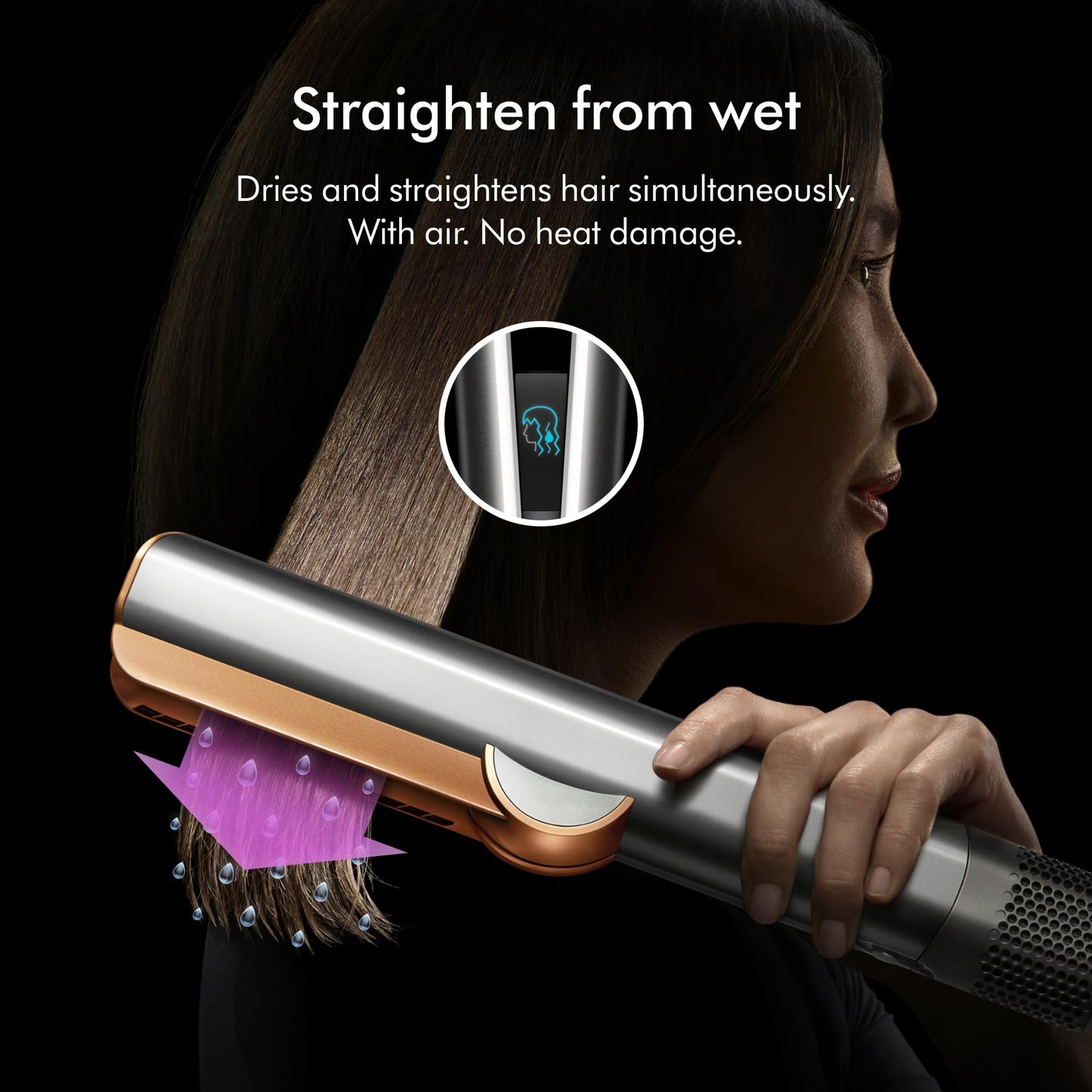 Dyson Airstrait™ Straightener in Ceramic Pink and Rose Gold