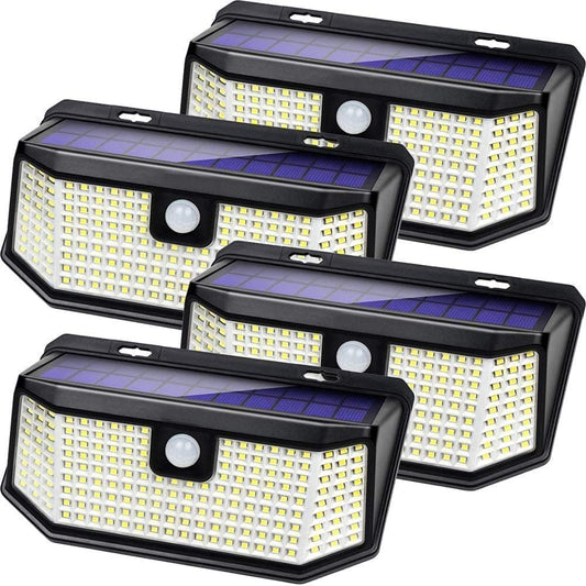 Aootek Solar Lights Outdoor 182 LEDs 2500Lm Solar Motion Sensor Lights IP65 Waterpro of with Wide Anglefor Patio Garden Garage Yard Front Door(2pack)
