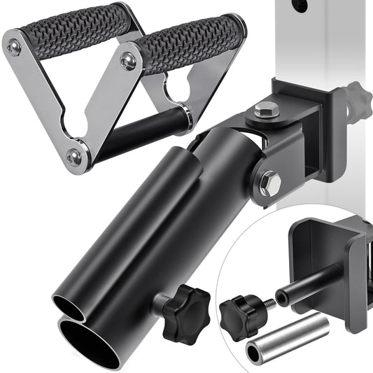 SELEWARE V Bar Row Landmine Handle Attachment and T Bar Row Landmine Attachment Bundle - Heavy-Duty, Non-Slip Grip for Olympic Barbell Strength Training