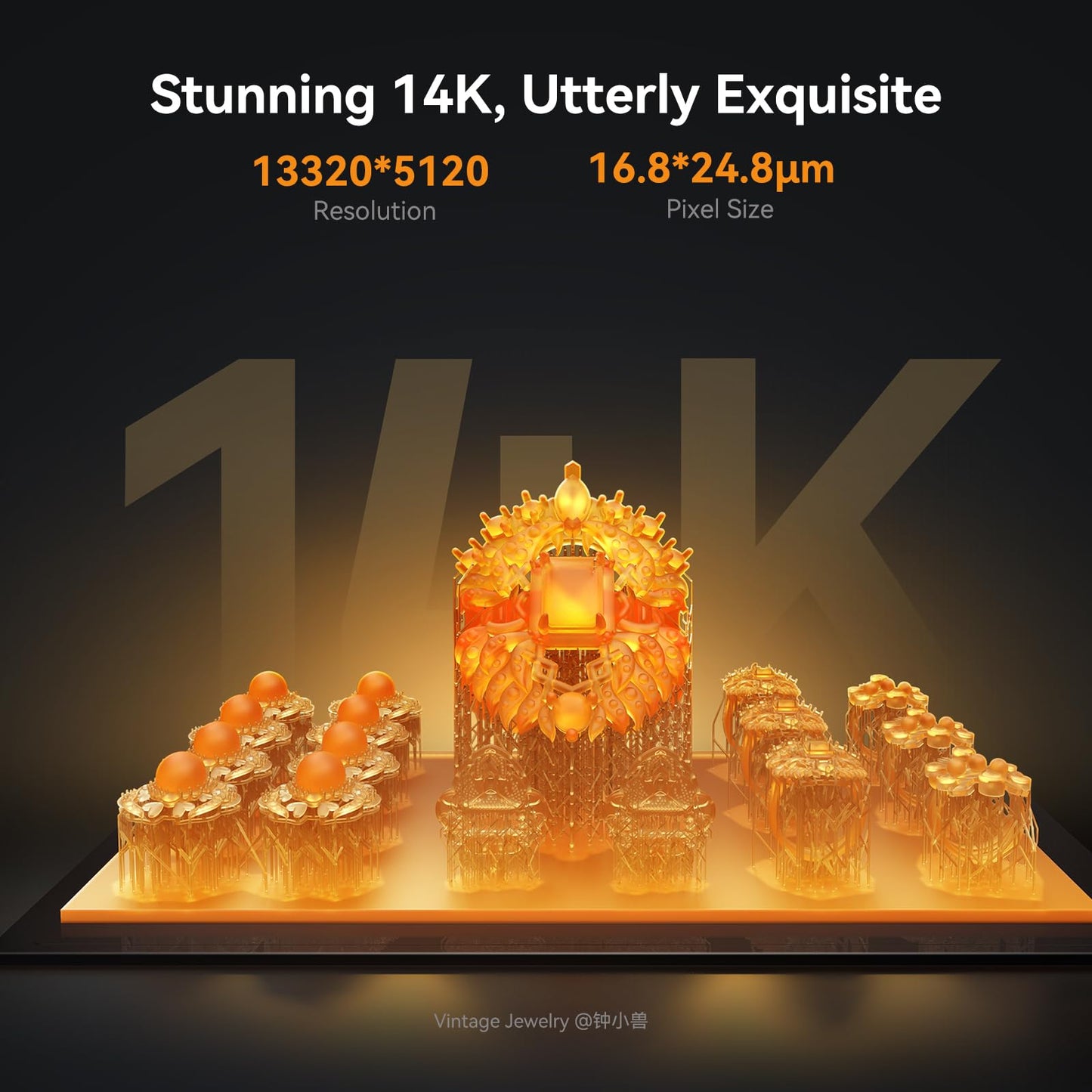 Creality Resin 3D Printer Halot Mage S 14K, with 10.1" HD LCD MSLA Mono, 4X High Speed Printing for 150mm/h Speed, UV Resin Photocuring Printer, Large Printing Size 8.78x4.96x9.06 inches