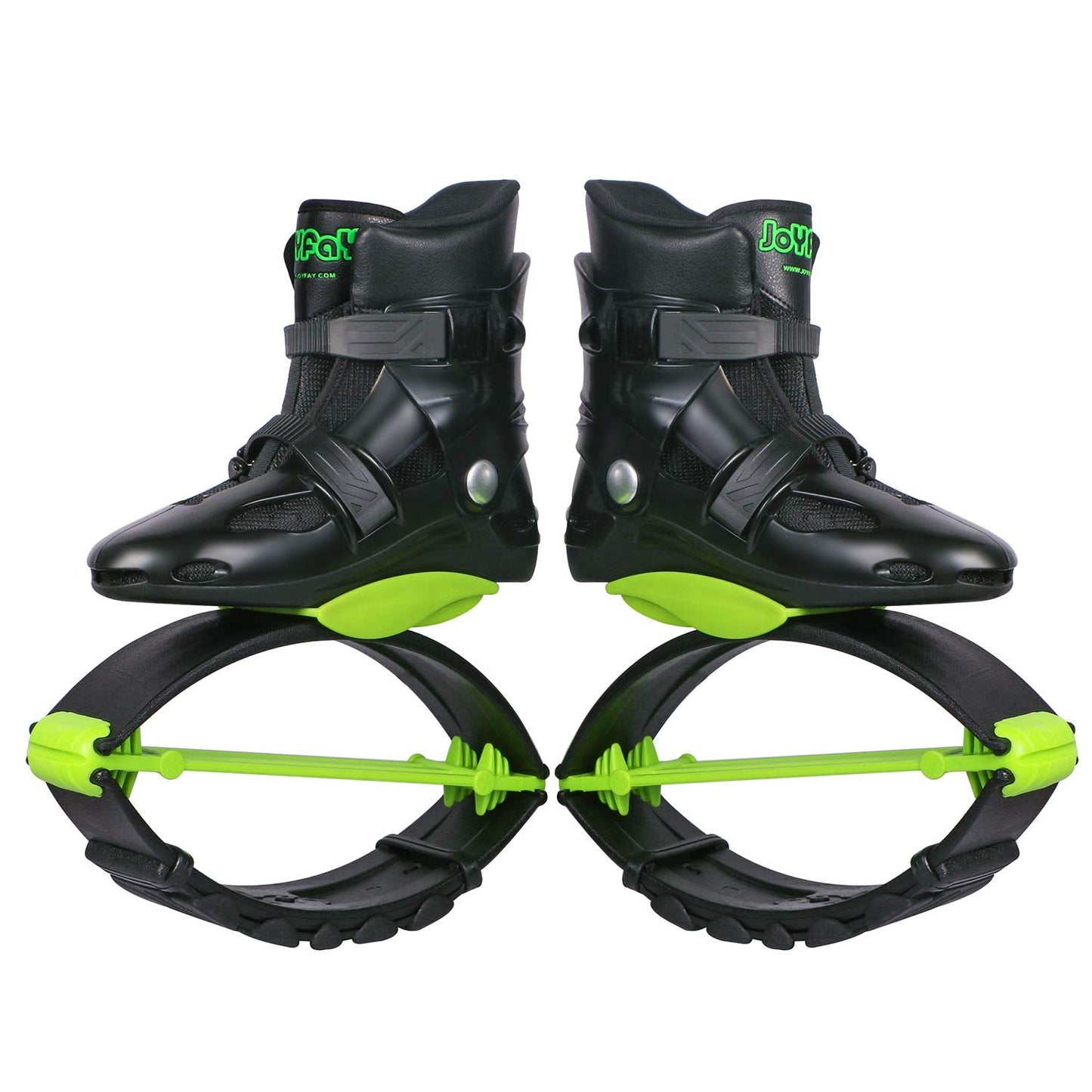 Joyfay Jumps Shoes for Fitness and Workout - Comfortable and Stylish Design - Premium Durable Materials - Unisex Design (Large, Black/Green)
