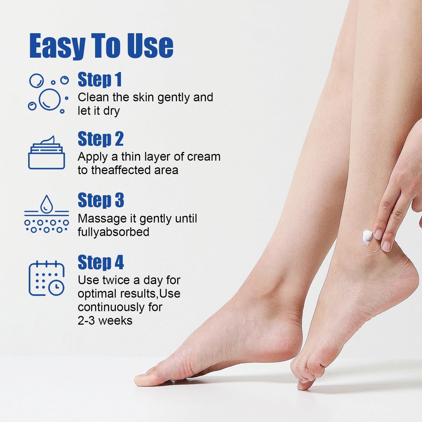 Urea Cream 60% plus 2% Salicylic Acid for Feet Maximum Strength - Lotion For Dry & Cracked Feet Elbows Knees Heels Hands, Hydrates Foot Care for Softening, Callus Remover 10.1oz (60%, 300ml)