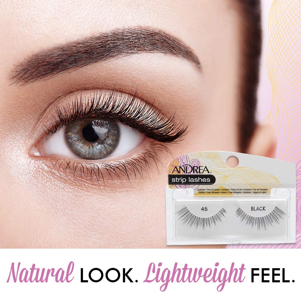 Andrea False Lashes Style 45 - Black 4 pairs