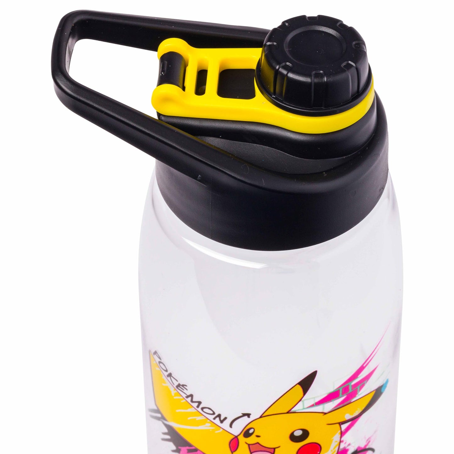 Silver Buffalo Pokémon Skate Graffiti Electrifying Pikachu Tritan Water Bottle, Screw Top Lid, 28 Ounces