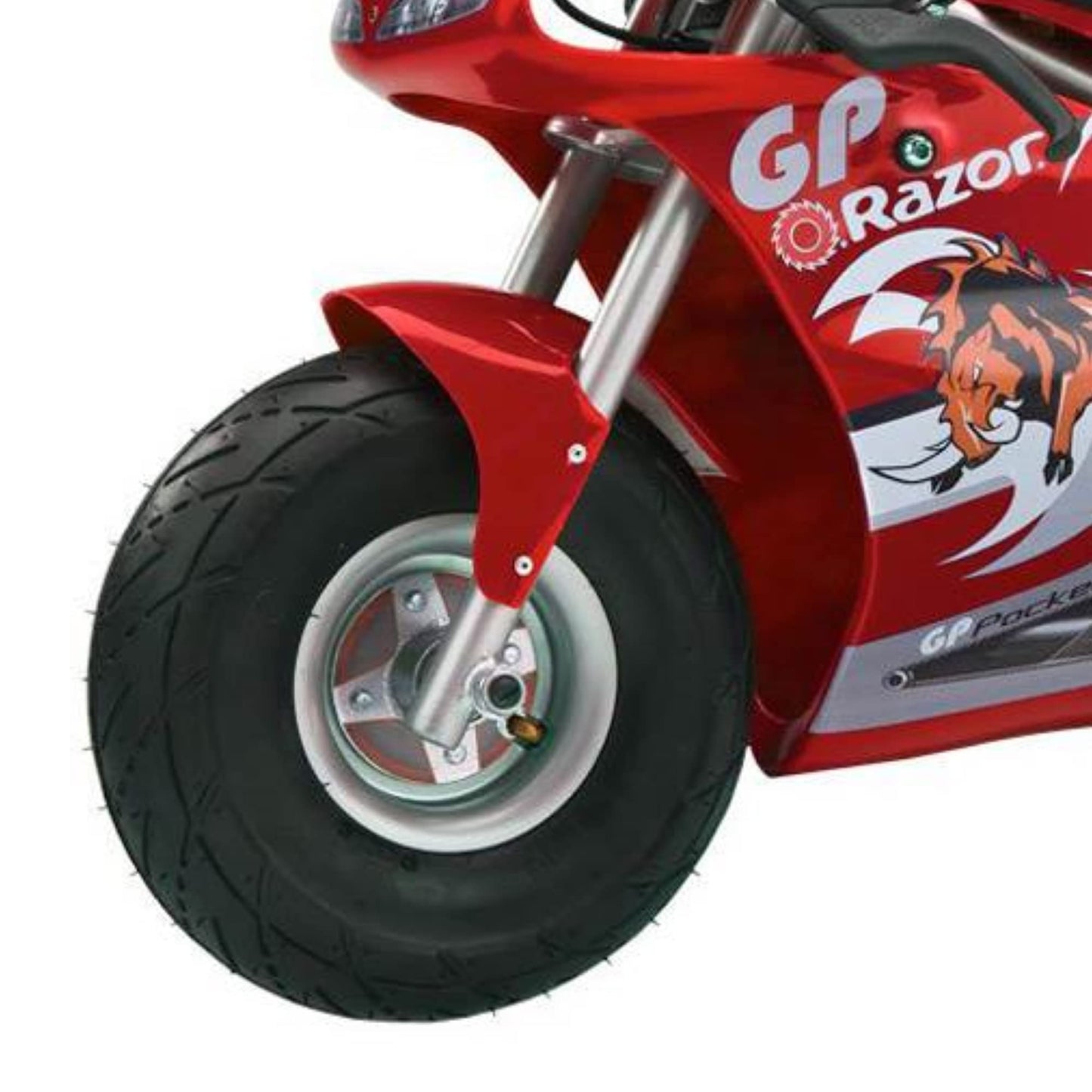 Razor 24 Volt Mini Electric Bike 1 Speed Dirt Racing Motorcycle Pocket Rocket with 10” Pneumatic Tires, Speeds up to 15 MPH, Ages 13 Plus, 2 Pack, Red